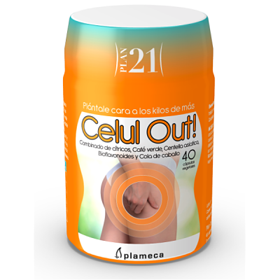 Celul Out! - Plan 21 - Anticelulítico - Plameca - 40 cápsulas