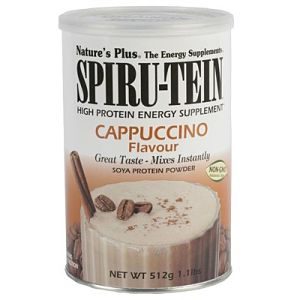 Spiru Tein - Efecto Fibra - Cappuccino - Natures Plus - 512 gramos