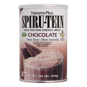 Spiru Tein - Efecto Fibra - Chocolate - Natures Plus - 454 gramos